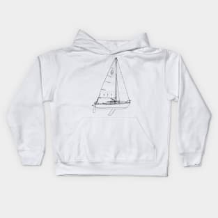 Sailboat - Catalina 22 Kids Hoodie